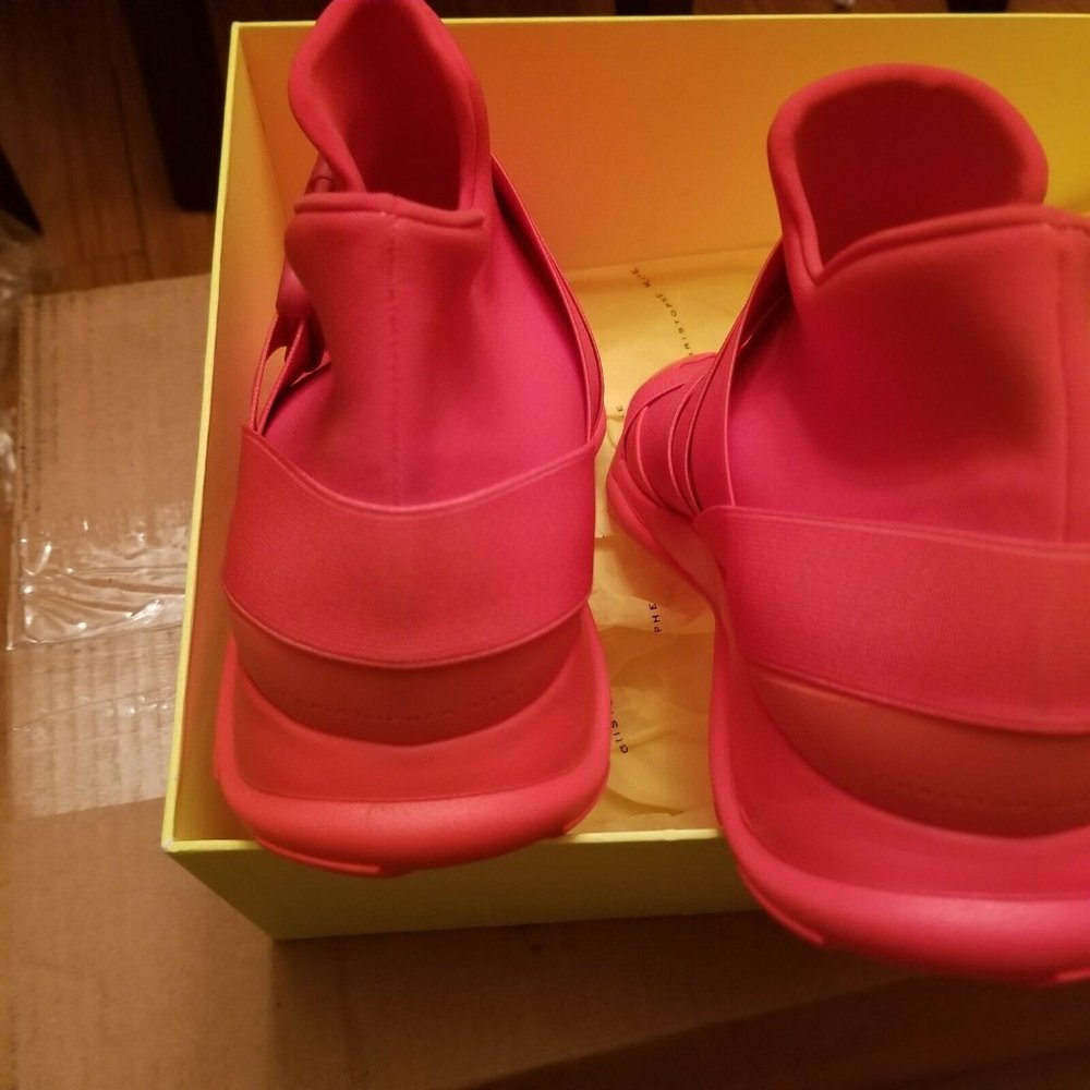 Christopher Kane Neoprene Buckled High Tops Solar Sun Yellow EU 40 MSRP $445 - Picture 13 of 14